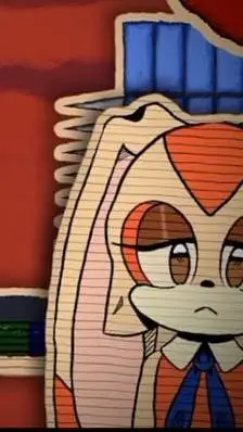 ai character: cream background