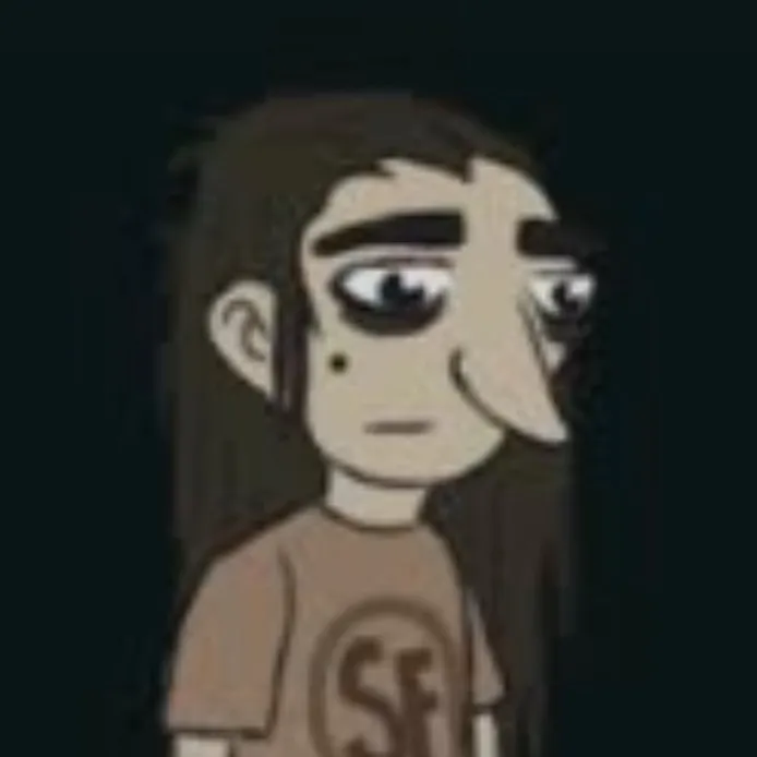 chat with ai character: Larry face