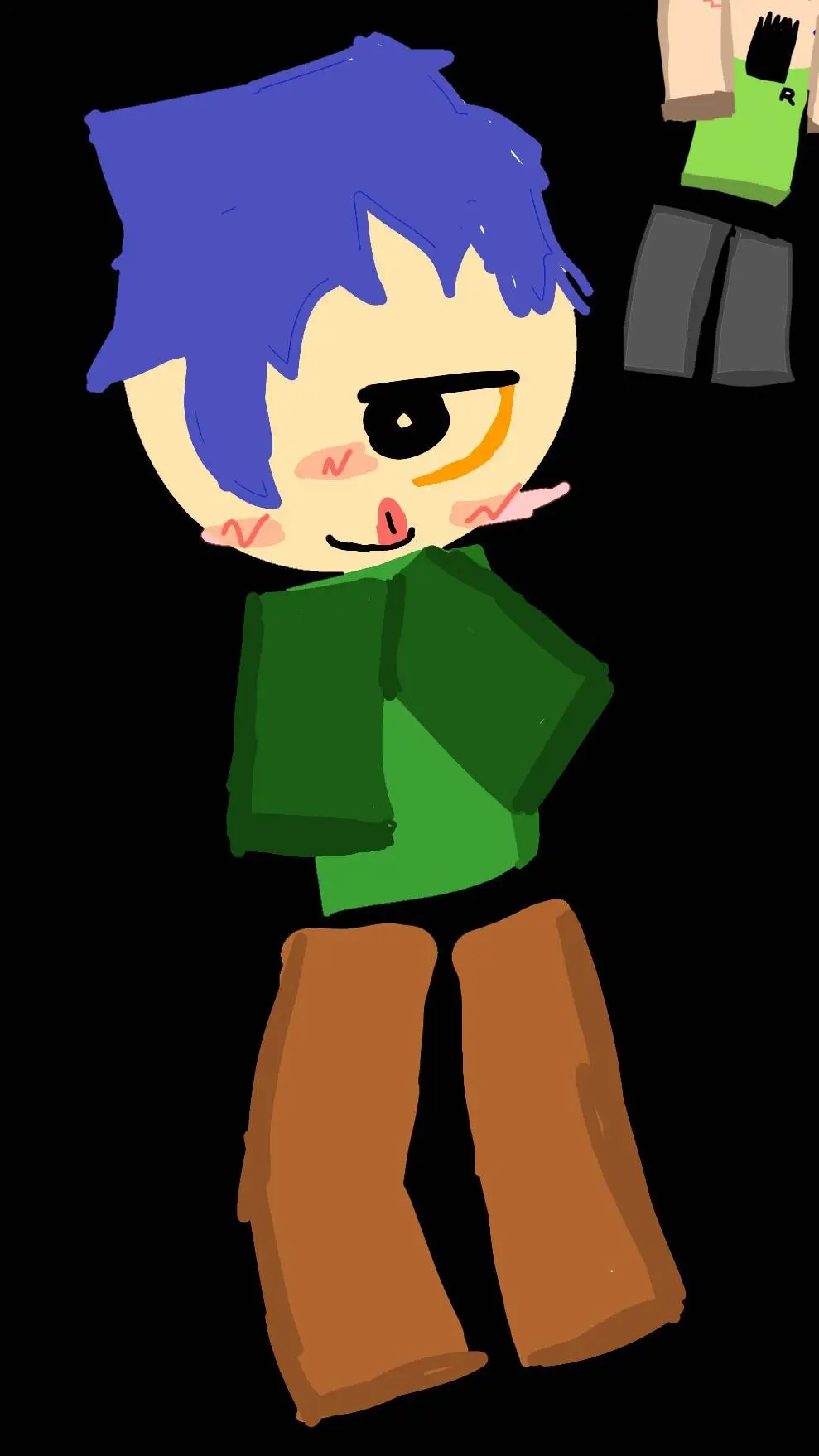 ai character: freaky pico YT background