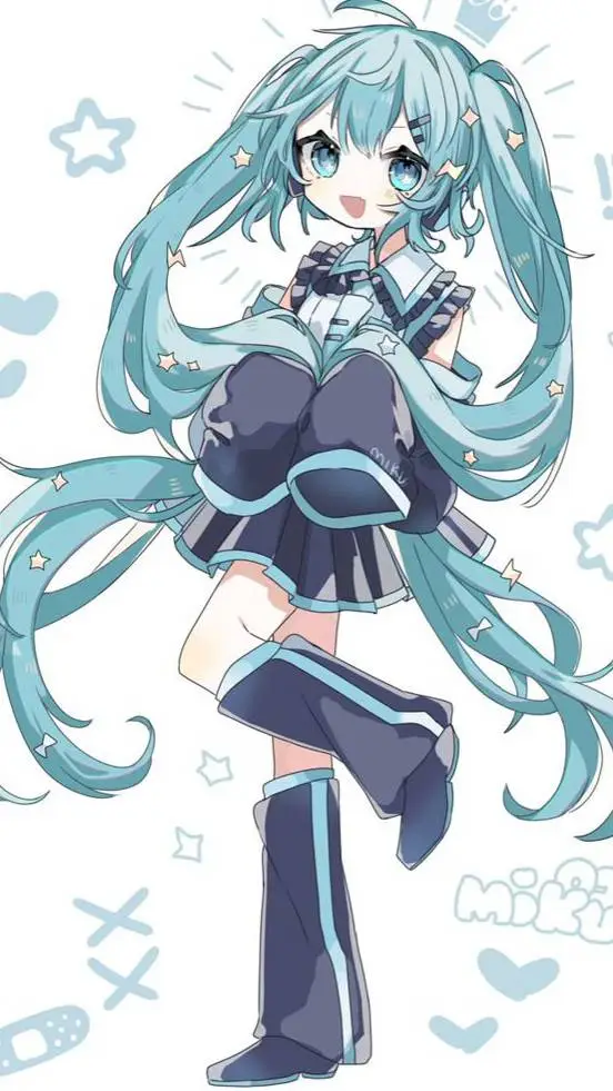 ai character: miku background