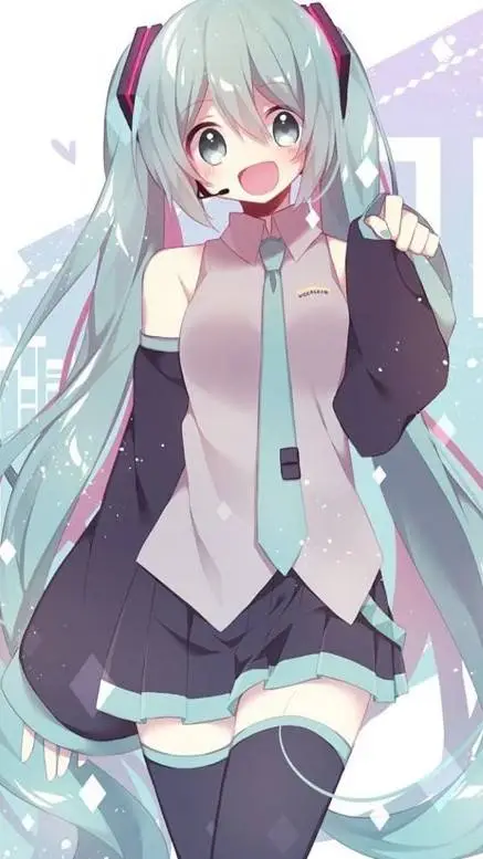 ai character: miku background