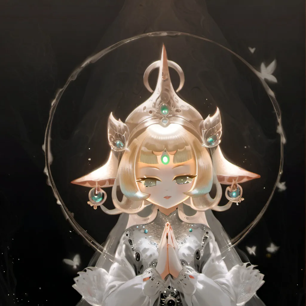 chat with ai character: a girl in white 