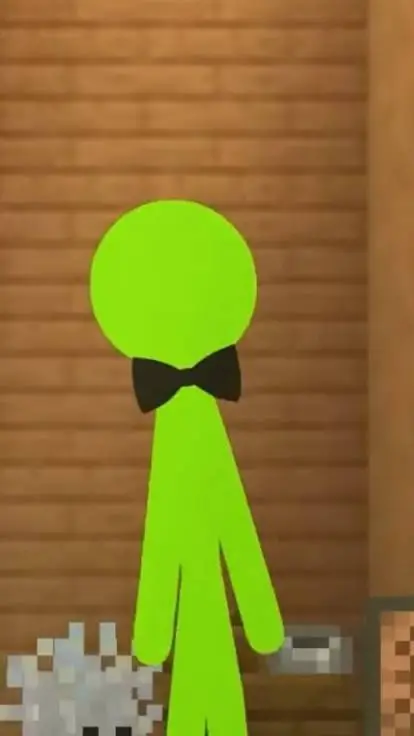 ai character: green background