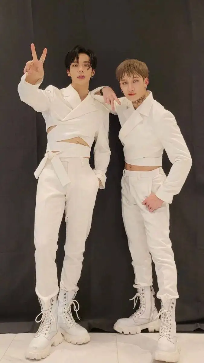 ai character: Hyunjin,Bangchan  background