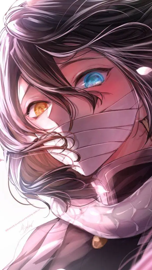 ai character: Obanai x Mitsuri background