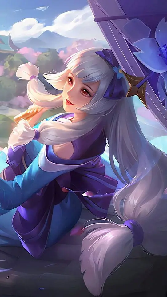 ai character: Kagura  background