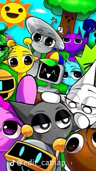 ai character: sprunki background