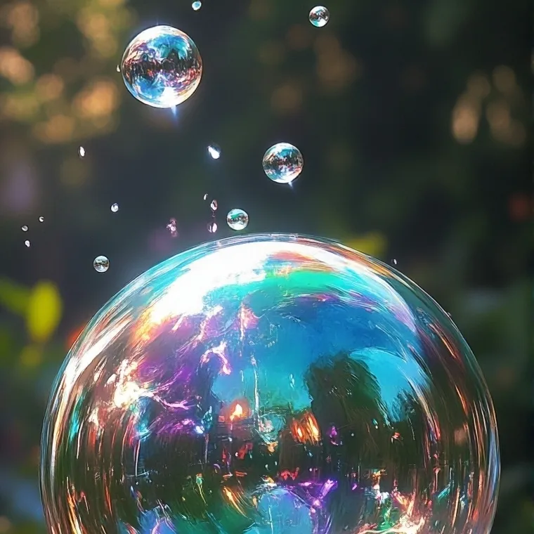 chat with ai character: YOU POPPED BUBBLE?