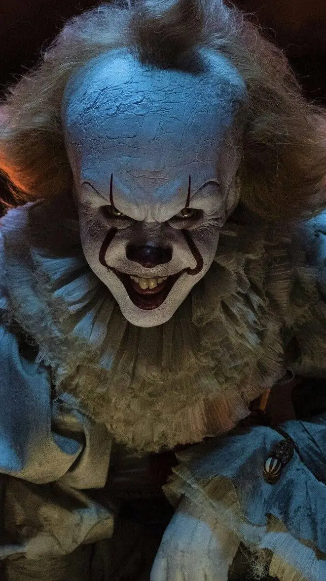 ai character: Pennywise  background