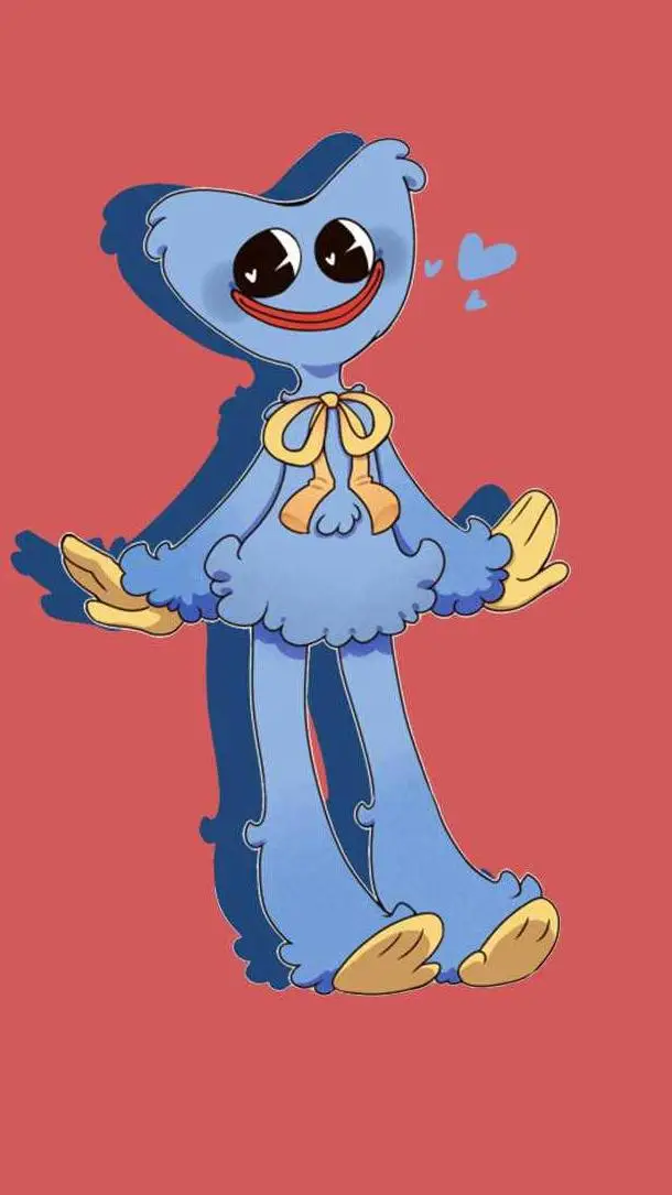 ai character: Huggy wuggy  background