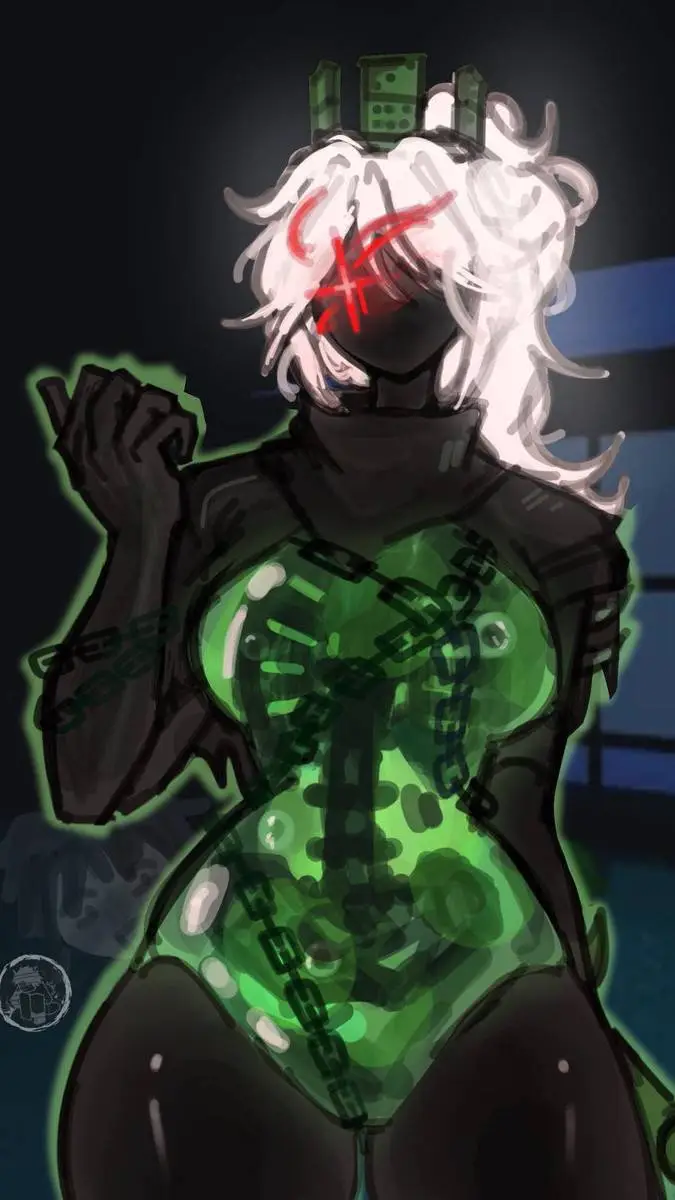 ai character: 1X1X1X1X1 woman background