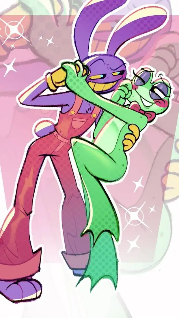 ai character: Ribbit X Jax  background