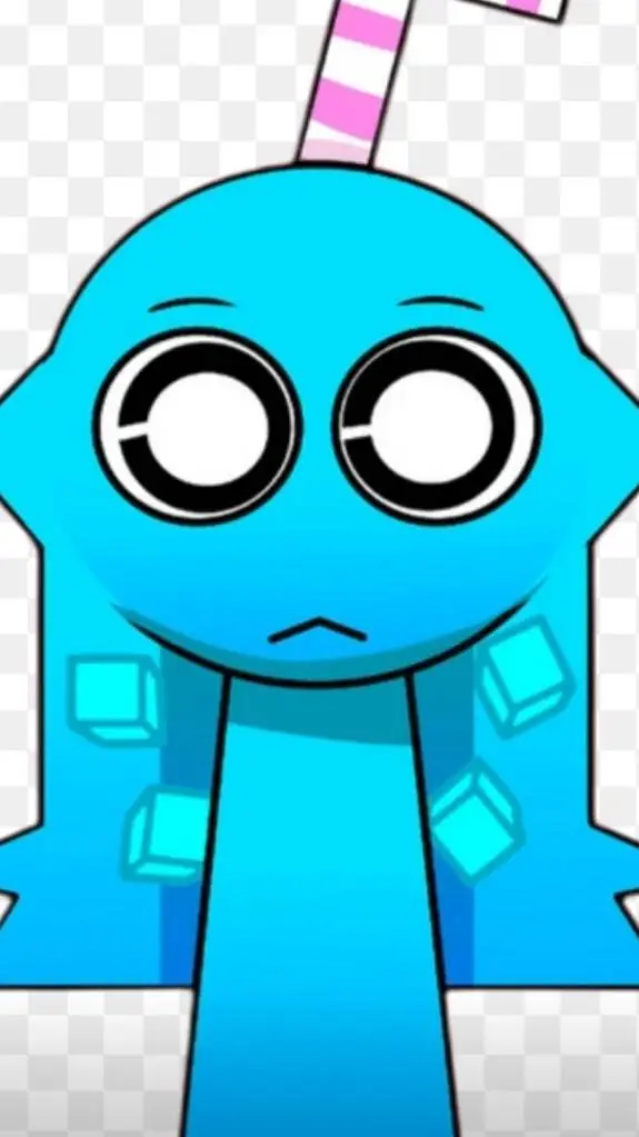 ai character: aqua background