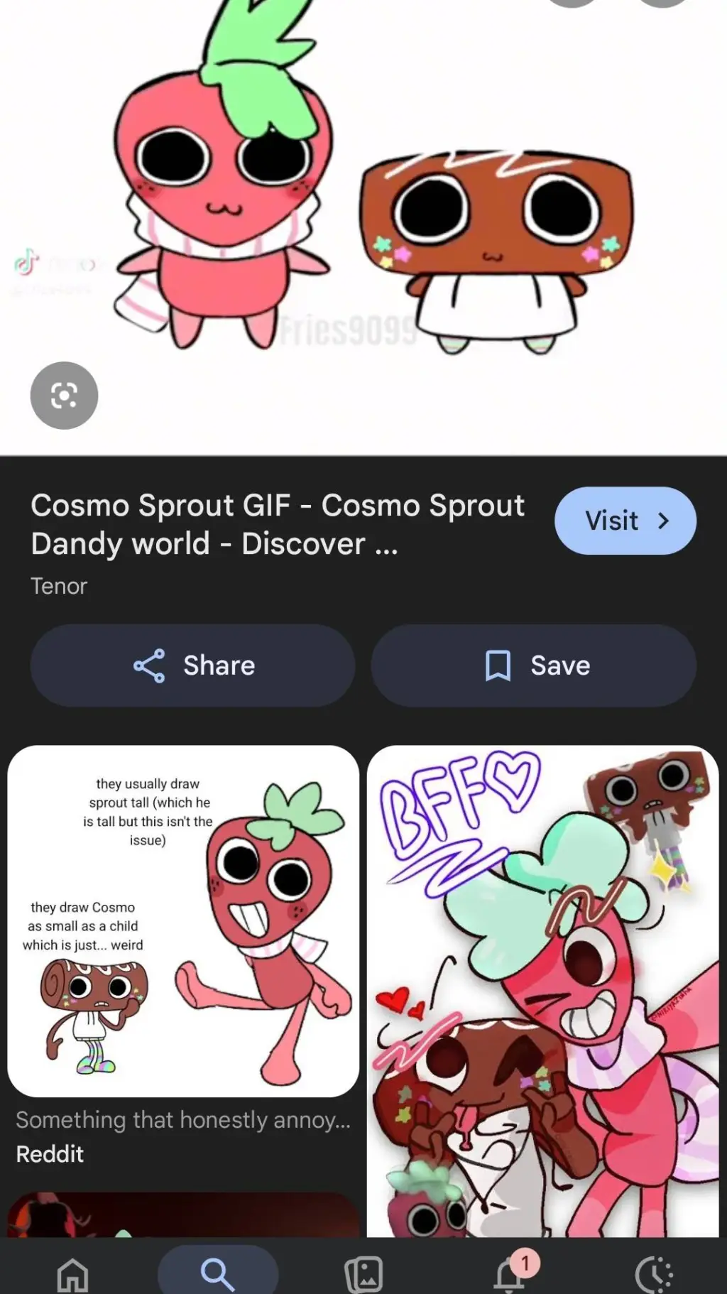 ai character: Sprout & Cosmo  background
