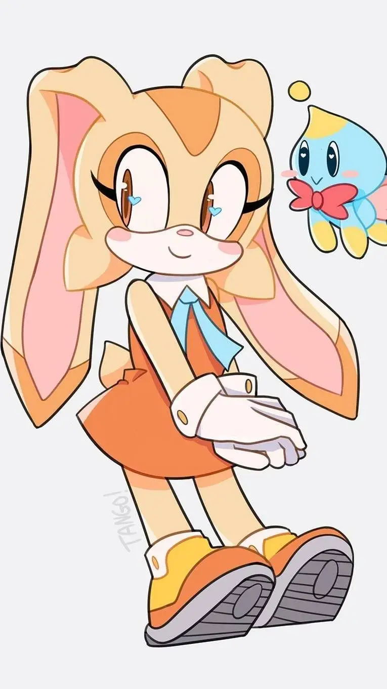 ai character: cream rabbit background