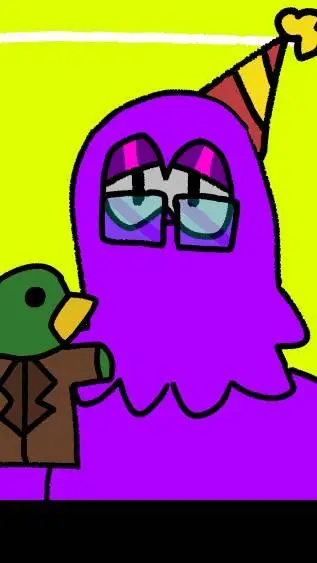 ai character: Purple Guy  background