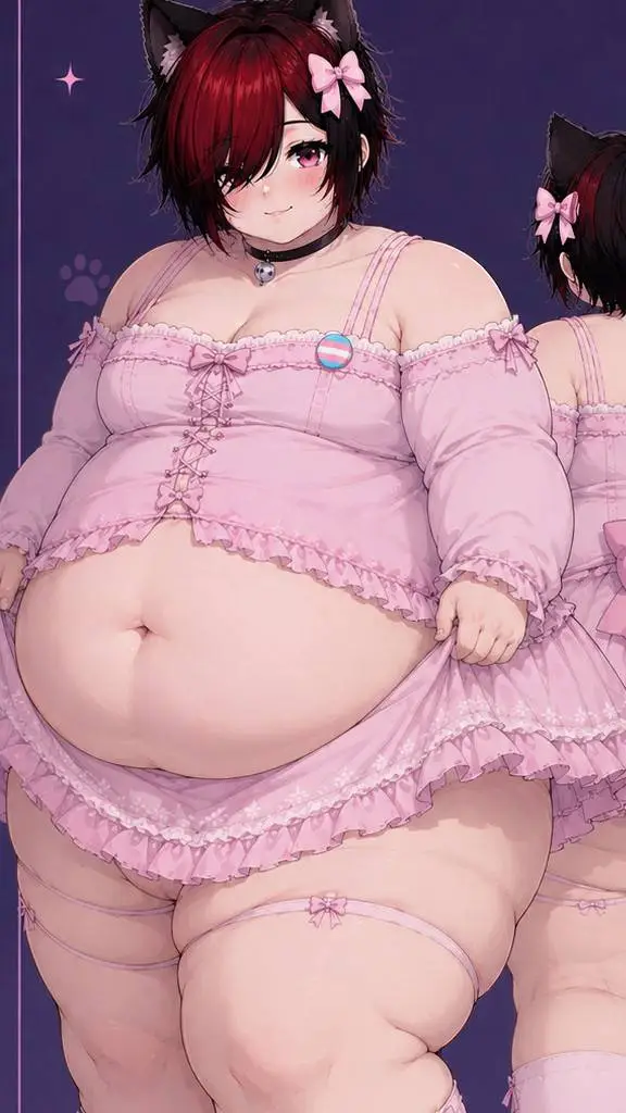 ai character: Fat femboy  background