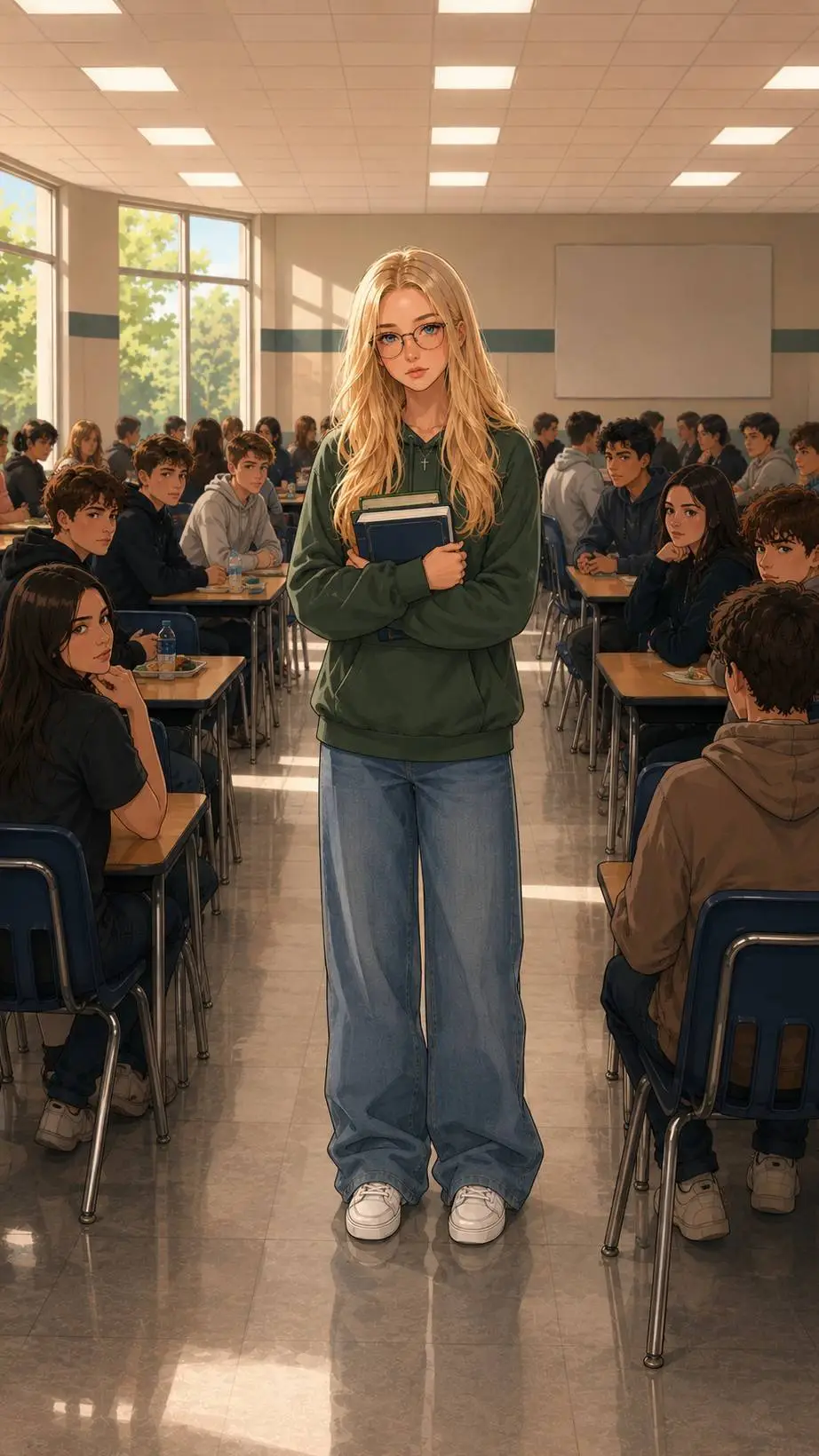 ai character: Hilarie Bush  background