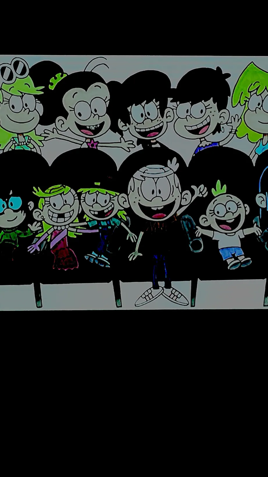 ai character: Louds in sack  background