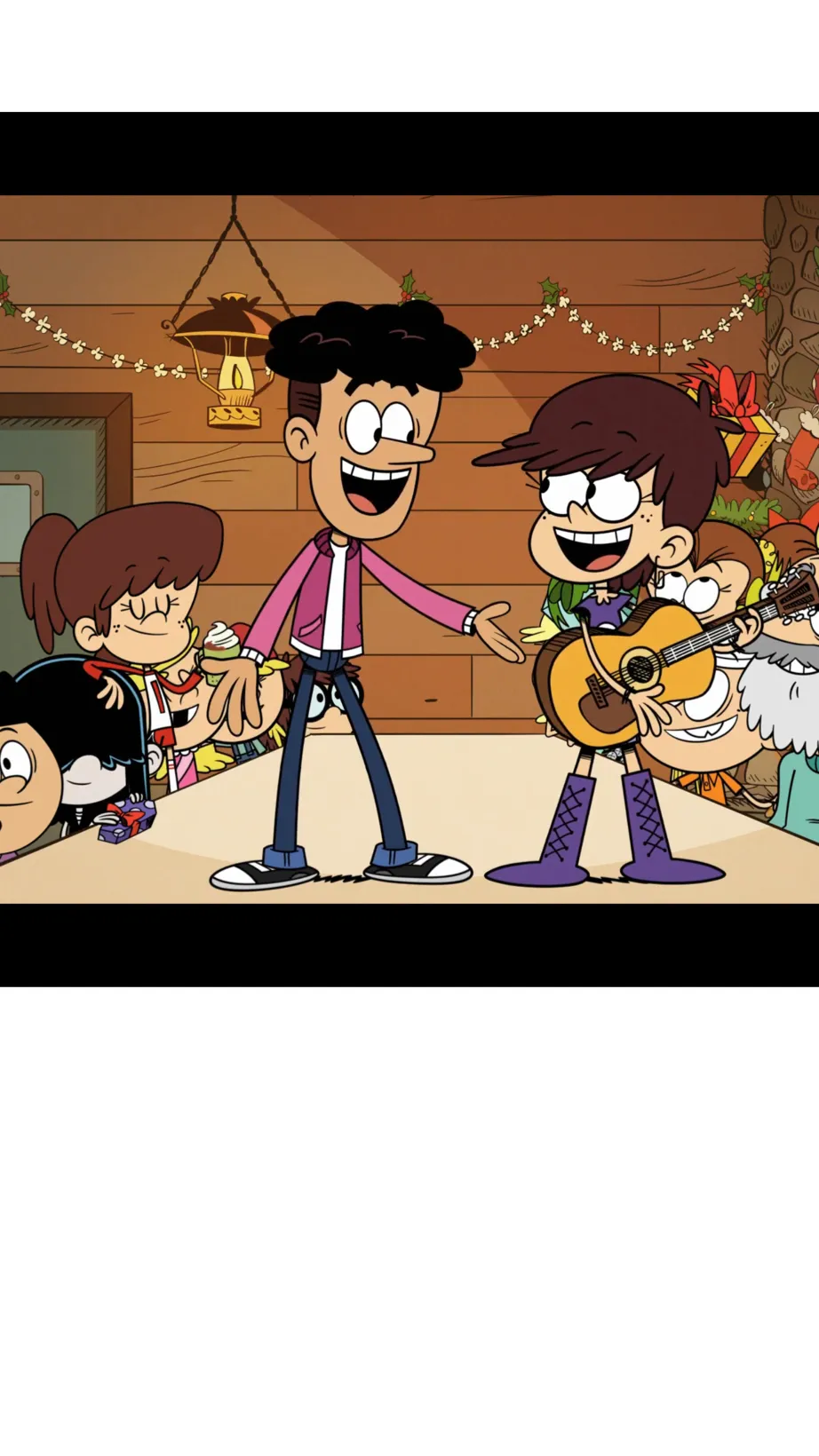 ai character: Louds in a sack background