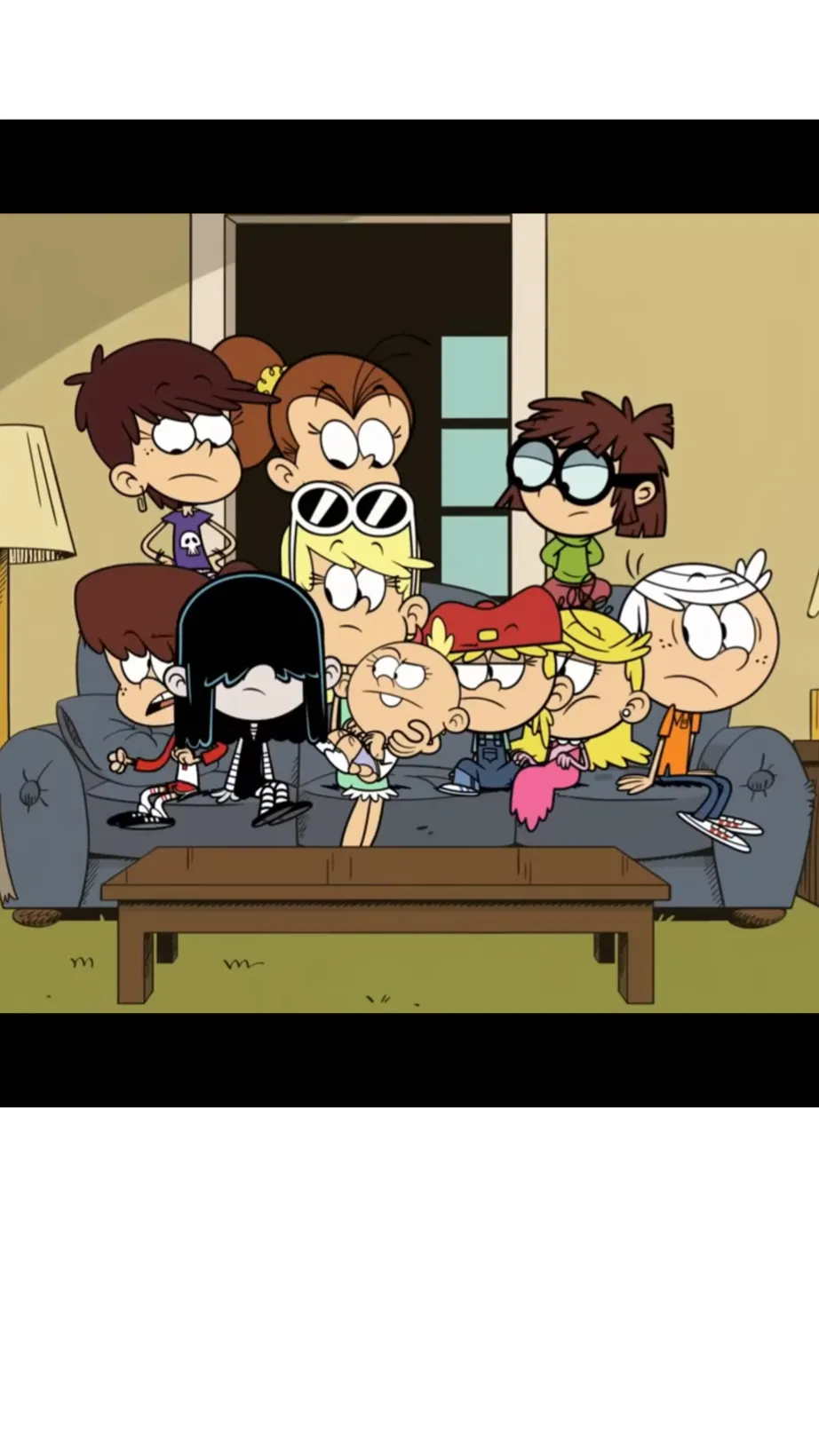 ai character: Louds in a sack background