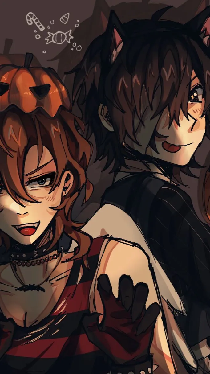 ai character: Halloween ssk background