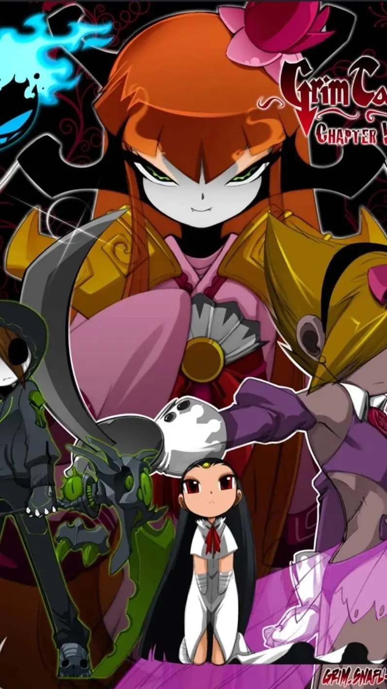 ai character: grim tales background