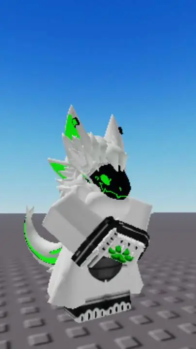 ai character: Protogen Green 1.9 background