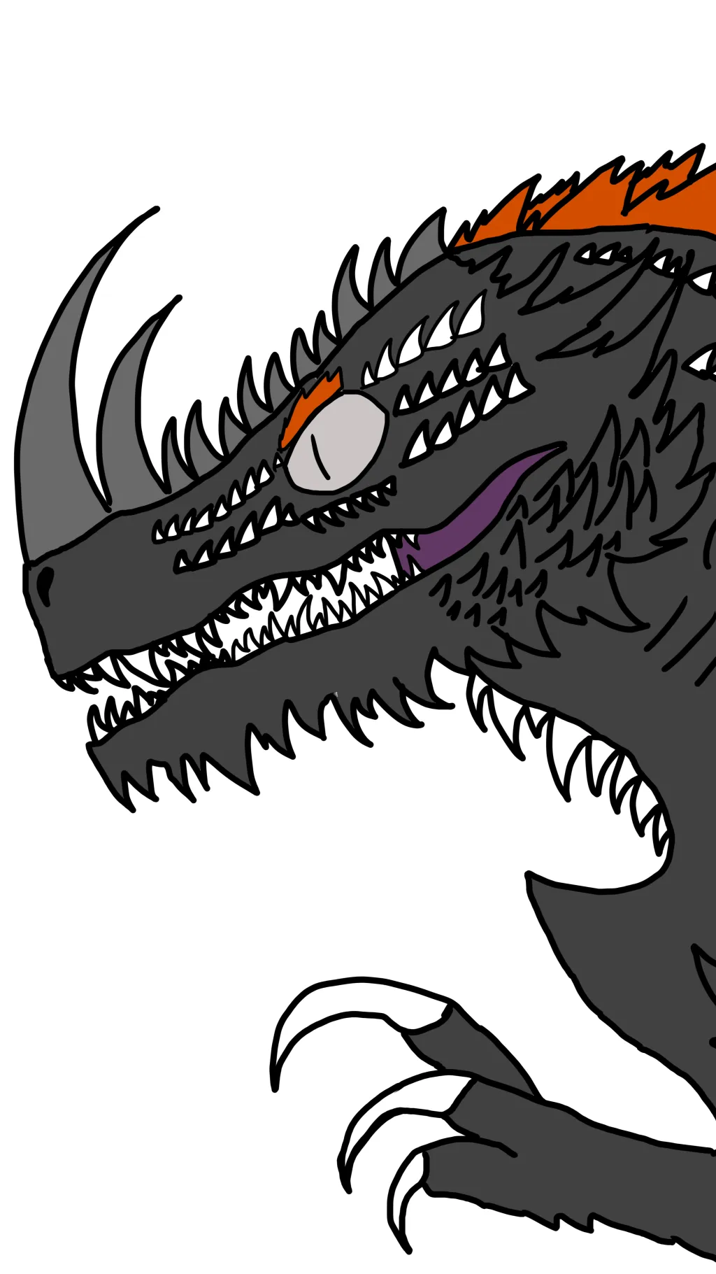 ai character: Cyberspinairozilla background
