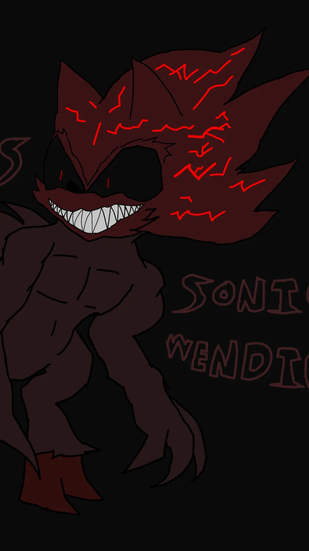 ai character: Sonic Wendigo  background