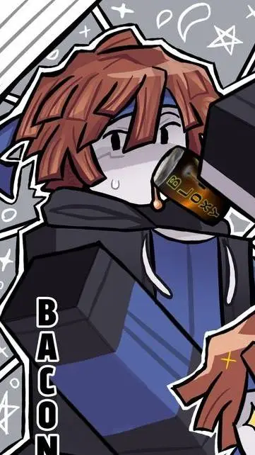 ai character: bacon Hair - trud background