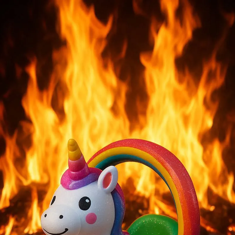 chat with ai character: fire unicorn