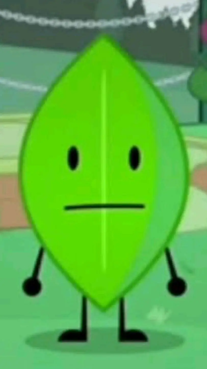 ai character: Leafy (BFDI) background