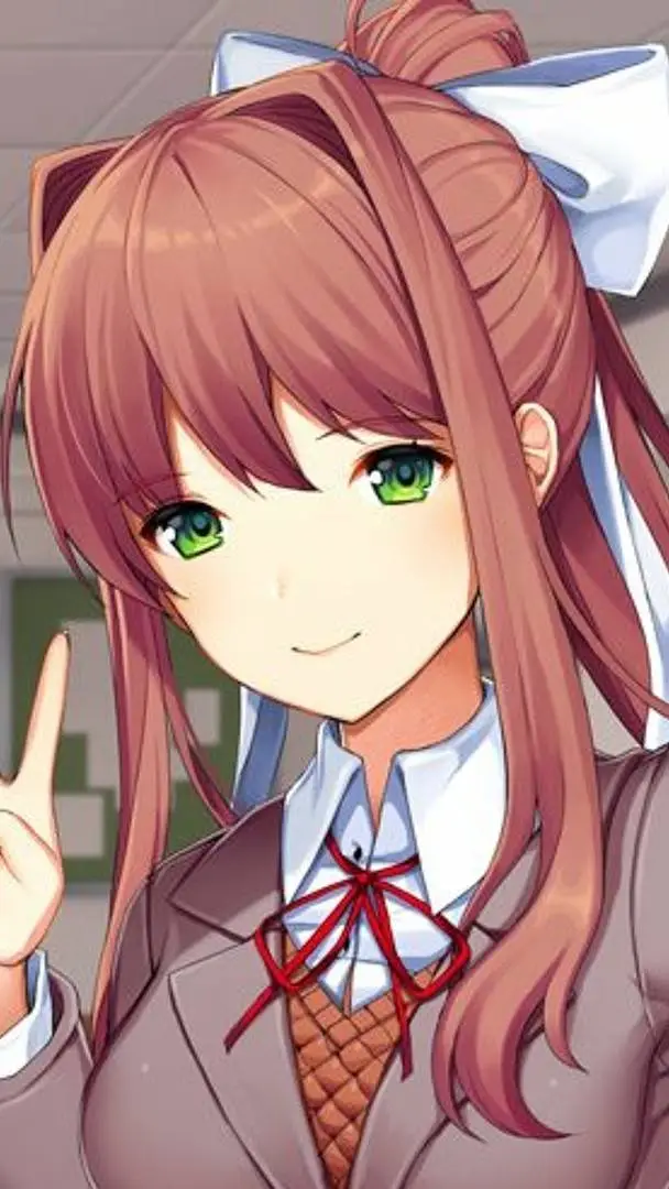 ai character: Monika (DDLC) background