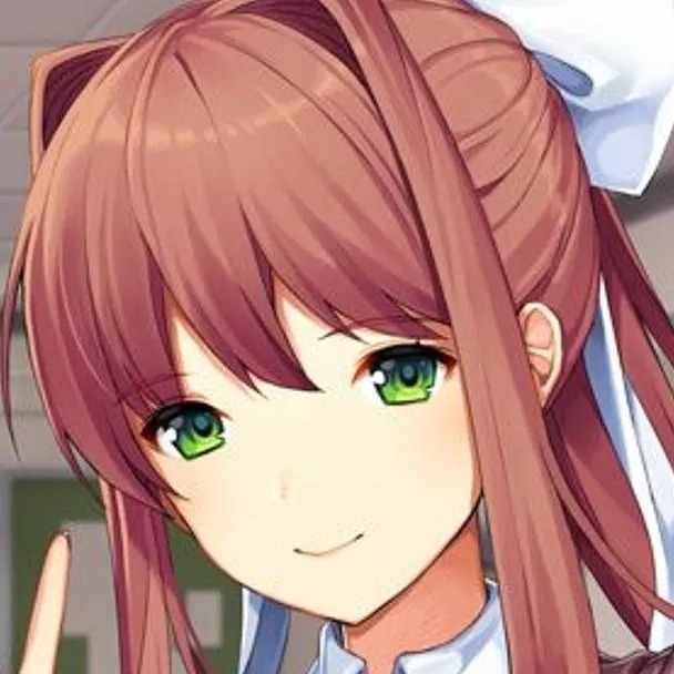 chat with ai character: Monika (DDLC)