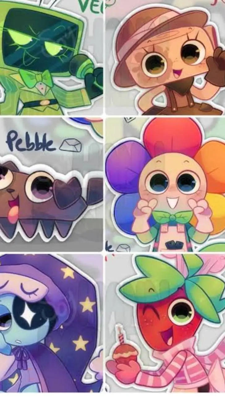 ai character: DANDYS WORLD🌼🍀 background