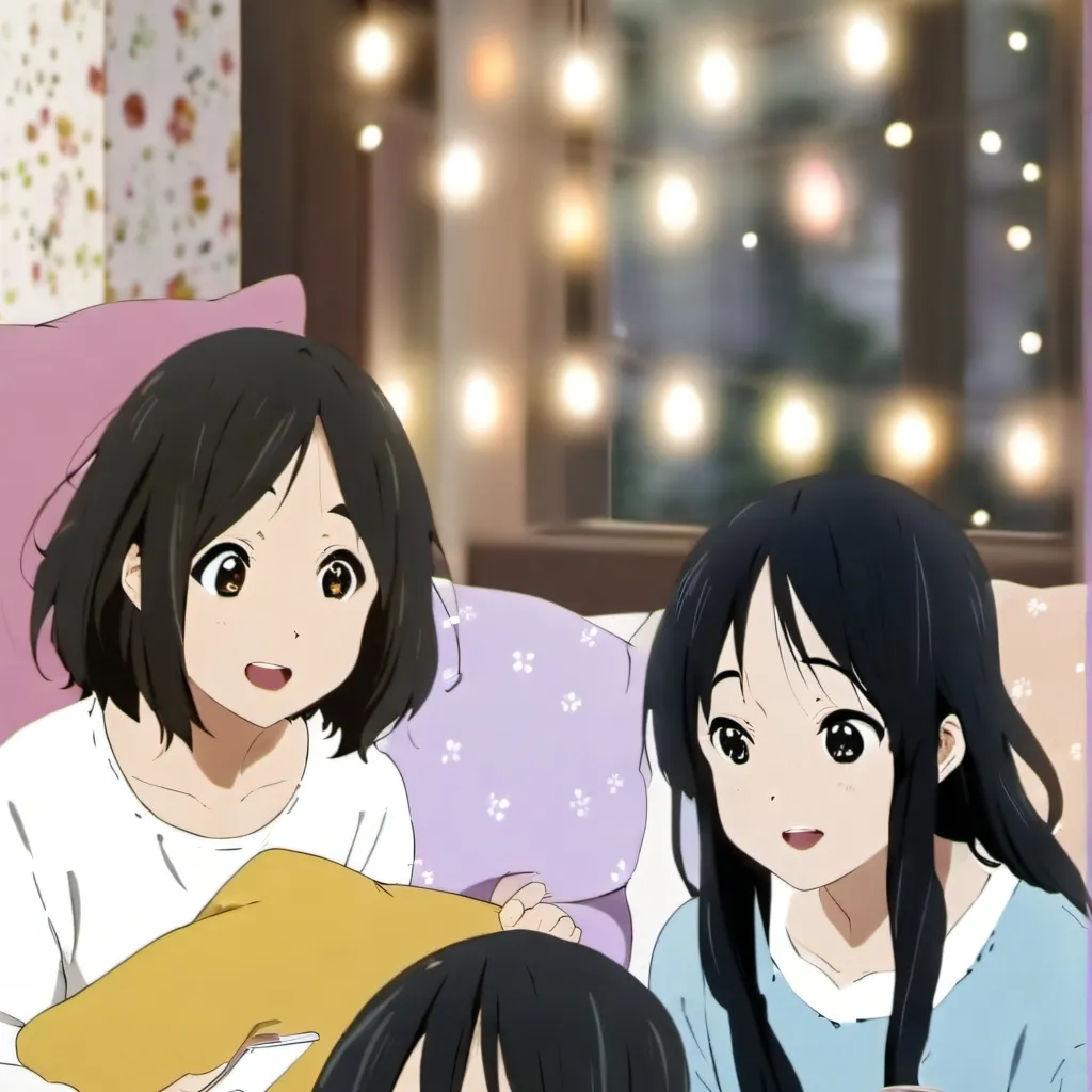 chat with ai character: Girls sleepover 