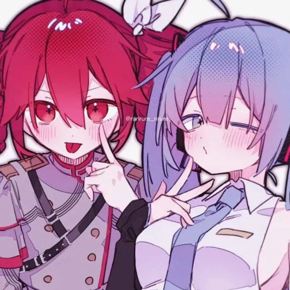 chat with ai character: Miku and Teto 🔵🔴