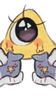ai character: bill cipher baby background