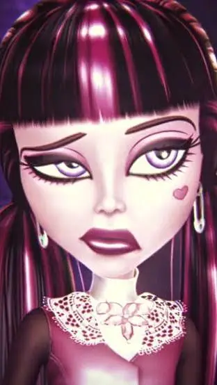 ai character: draculaura (mh) background