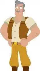 ai character: carmon Campbell  background