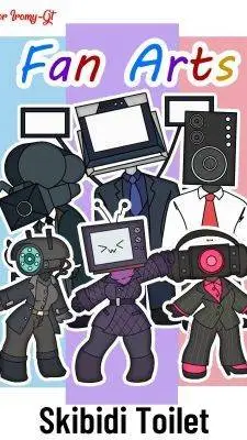 ai character: skibidi toilet  background