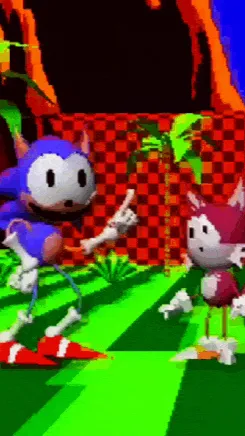 ai character: Sonic  background