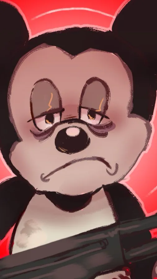 ai character: Mickey Mouse background