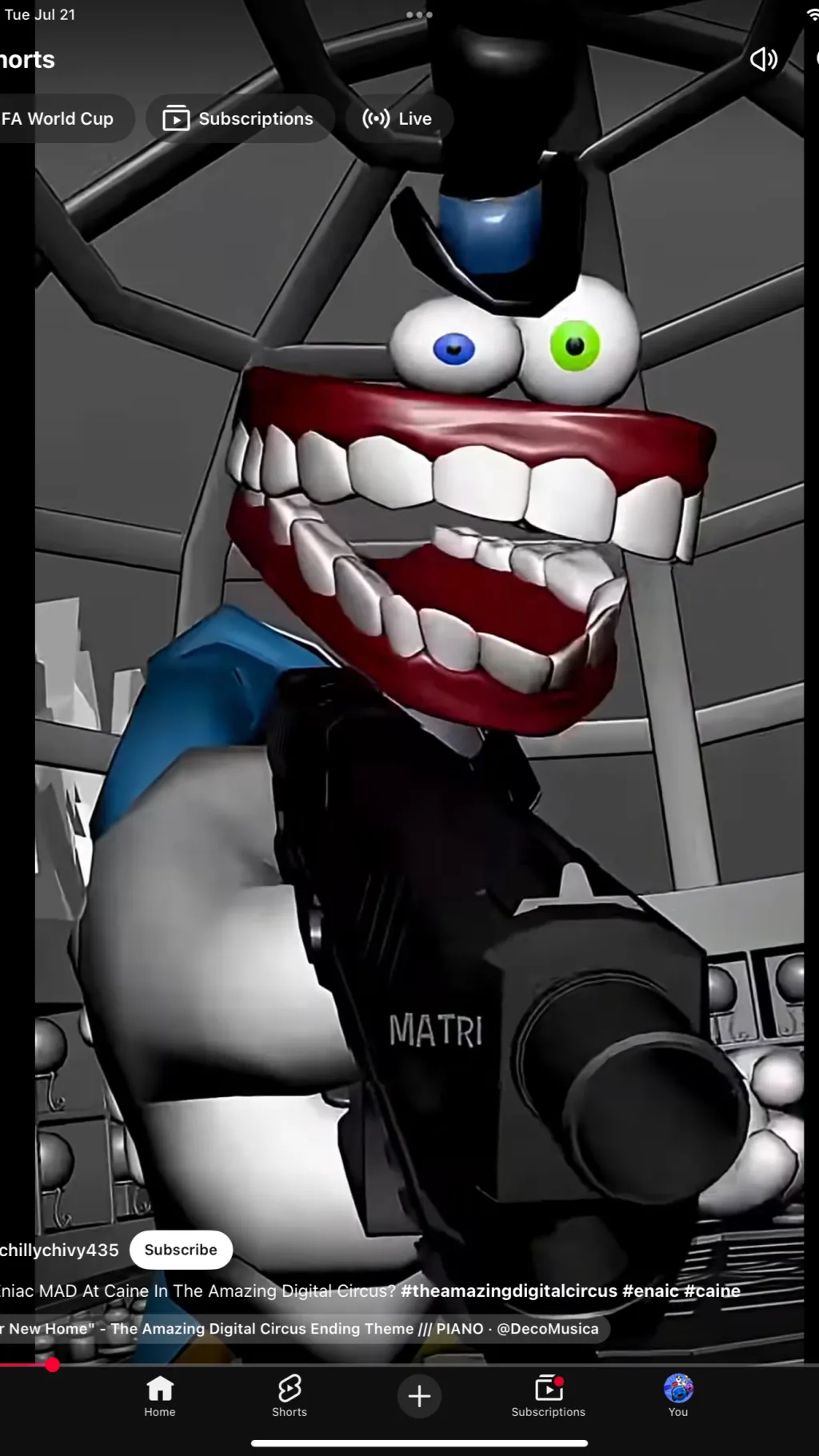 ai character: Maniac background