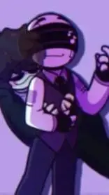 ai character: Hacker y Mayo background