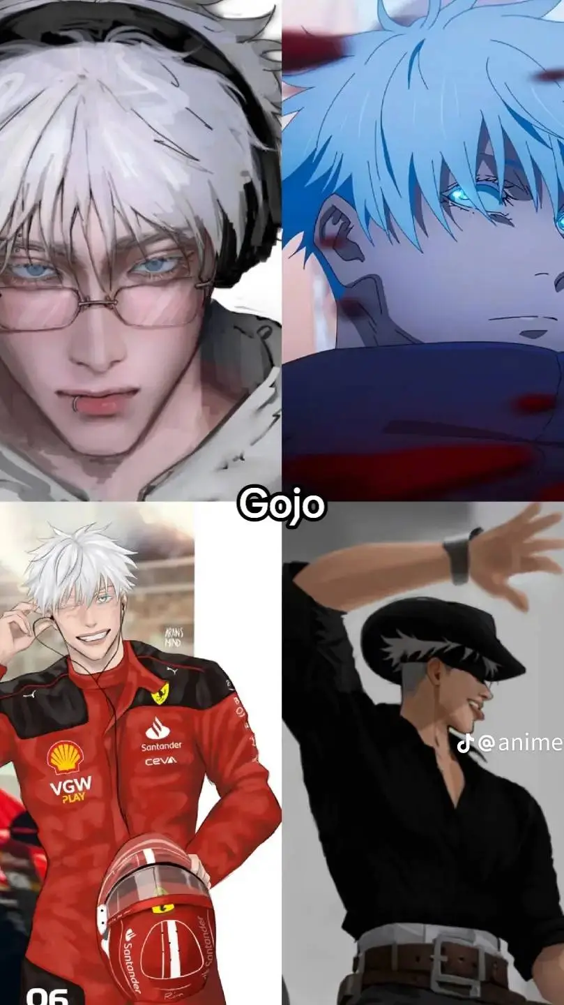 ai character: satoru gojo background