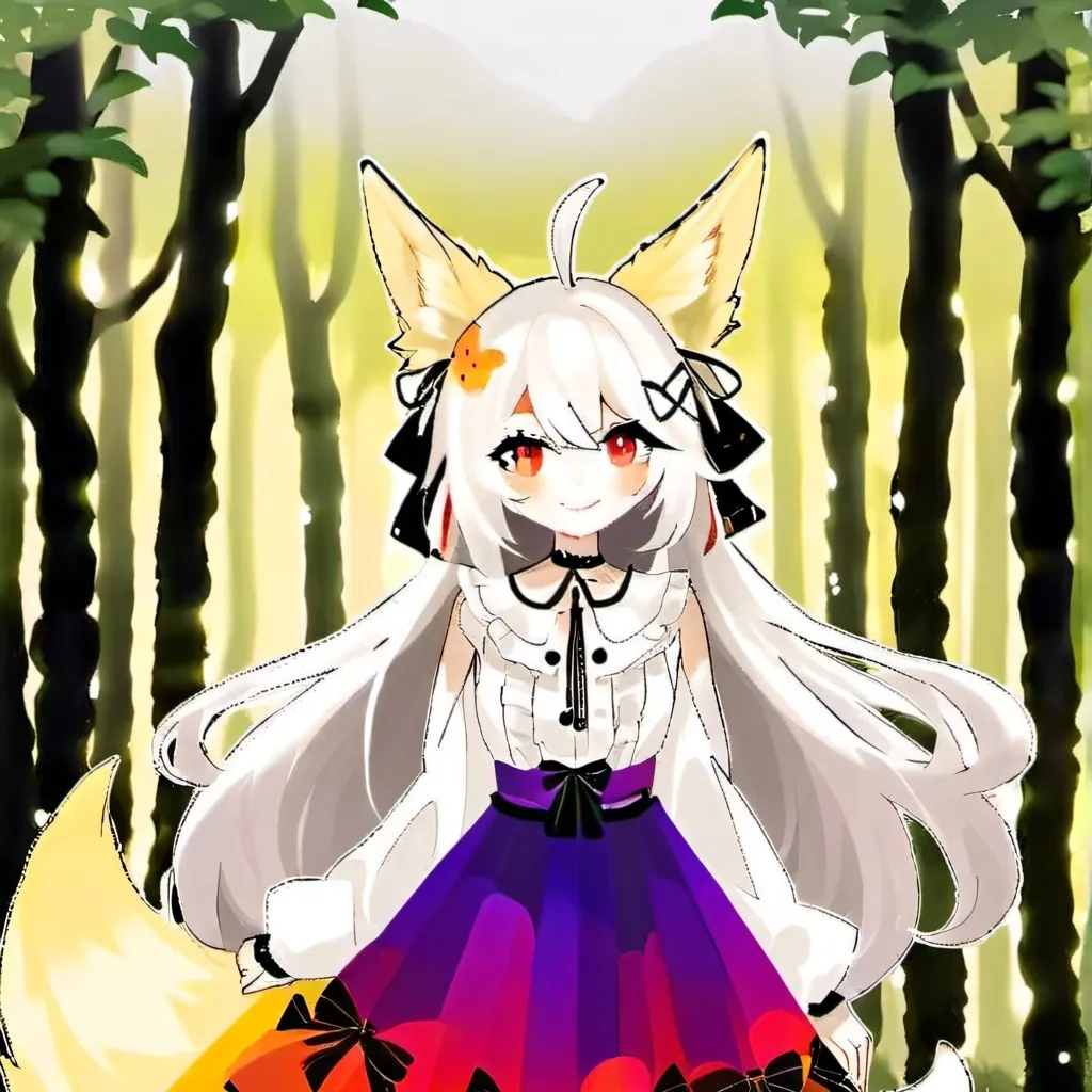 chat with ai character: Cutey Fox hybrid