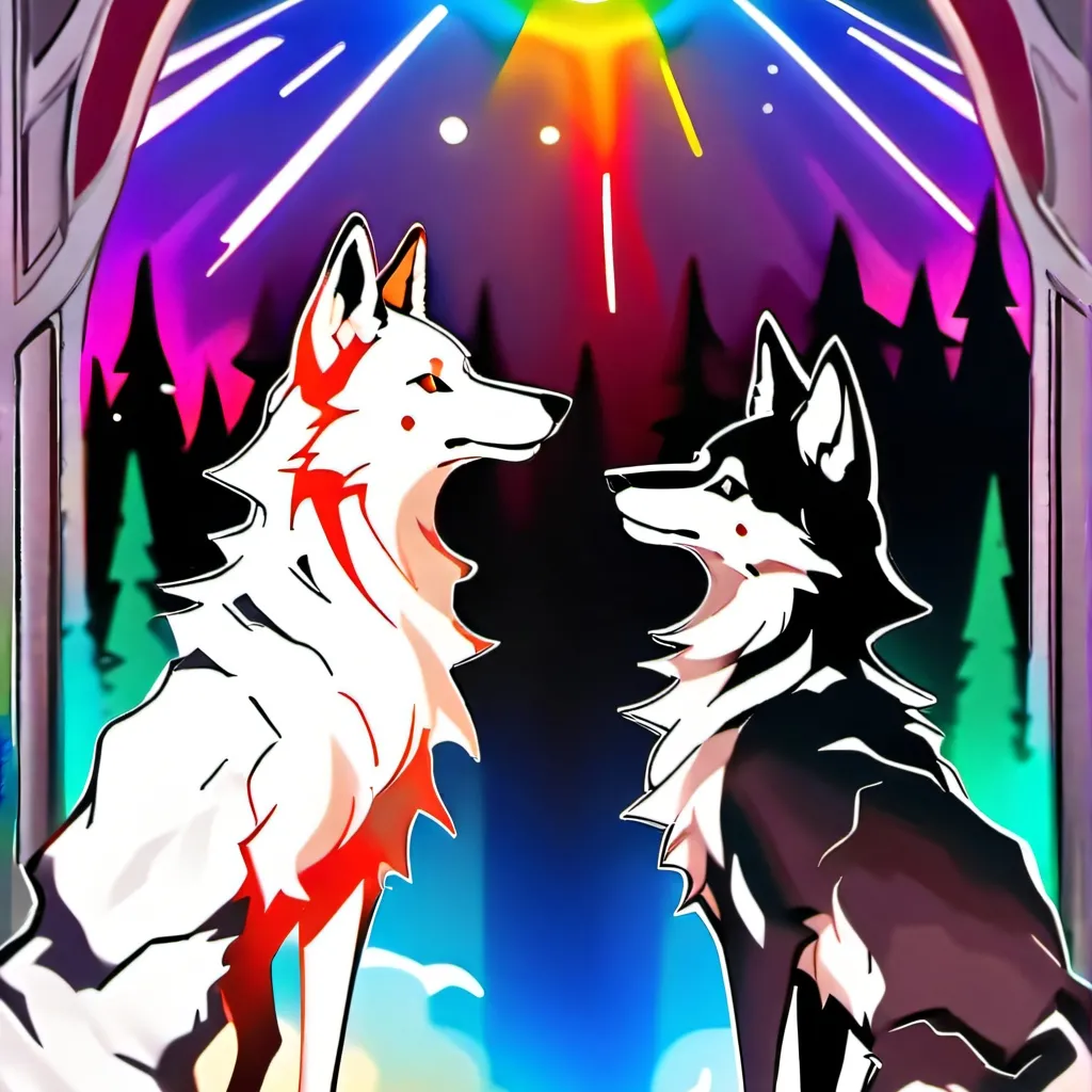 chat with ai character: Cutey and Wolfie