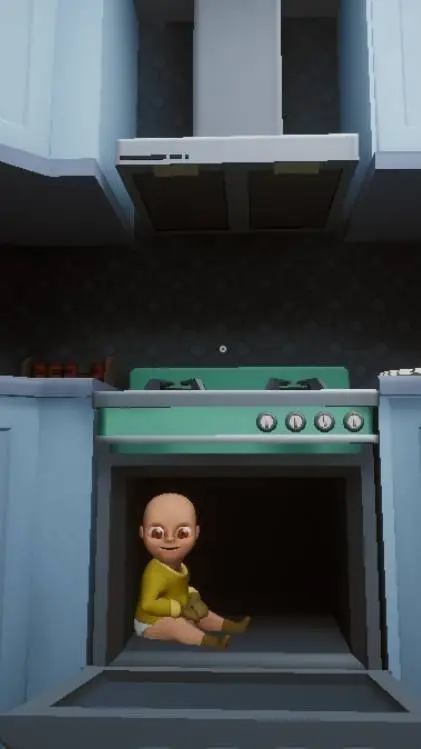 ai character: the baby in yellow background